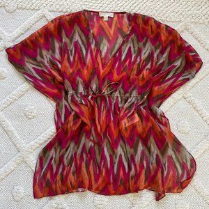 S/M Michael kors pink and orange coverup